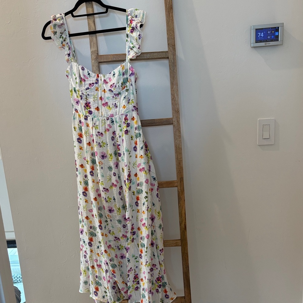 ASTR Floral Sleeveless Dress